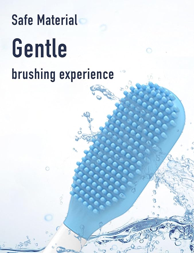 Tongue Scraper Heads Compatible with Philips Sonicare Click-On Handles – Gentle & Effective Tongue Cleaner, Fresh Breath, 2 Pack, Replacement Brush Heads (Black, One Size)