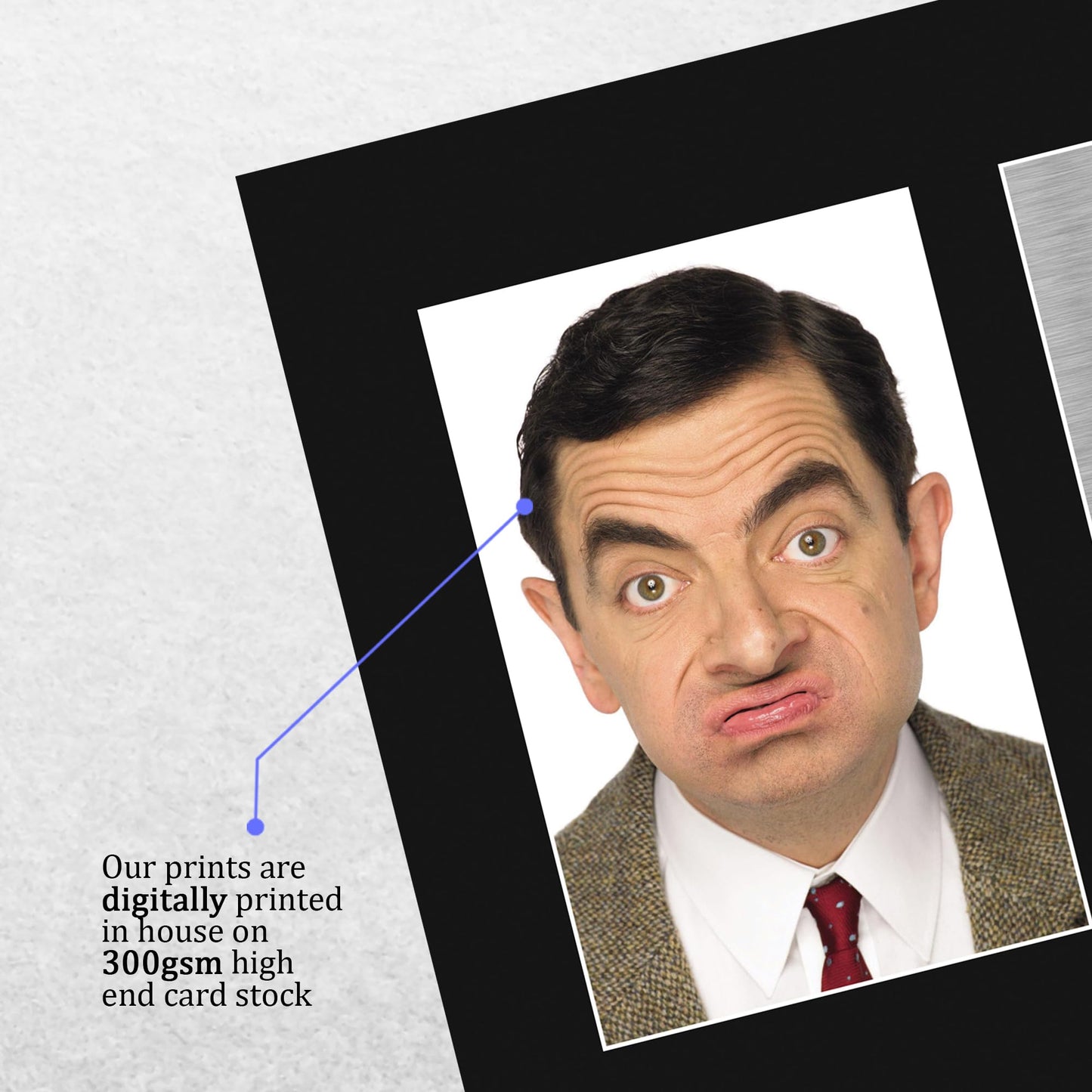 HWC Trading Rowan Atkinson Mr Bean Gifts Printed Signed Autograph Picture for TV Show Fans - US Letter Size