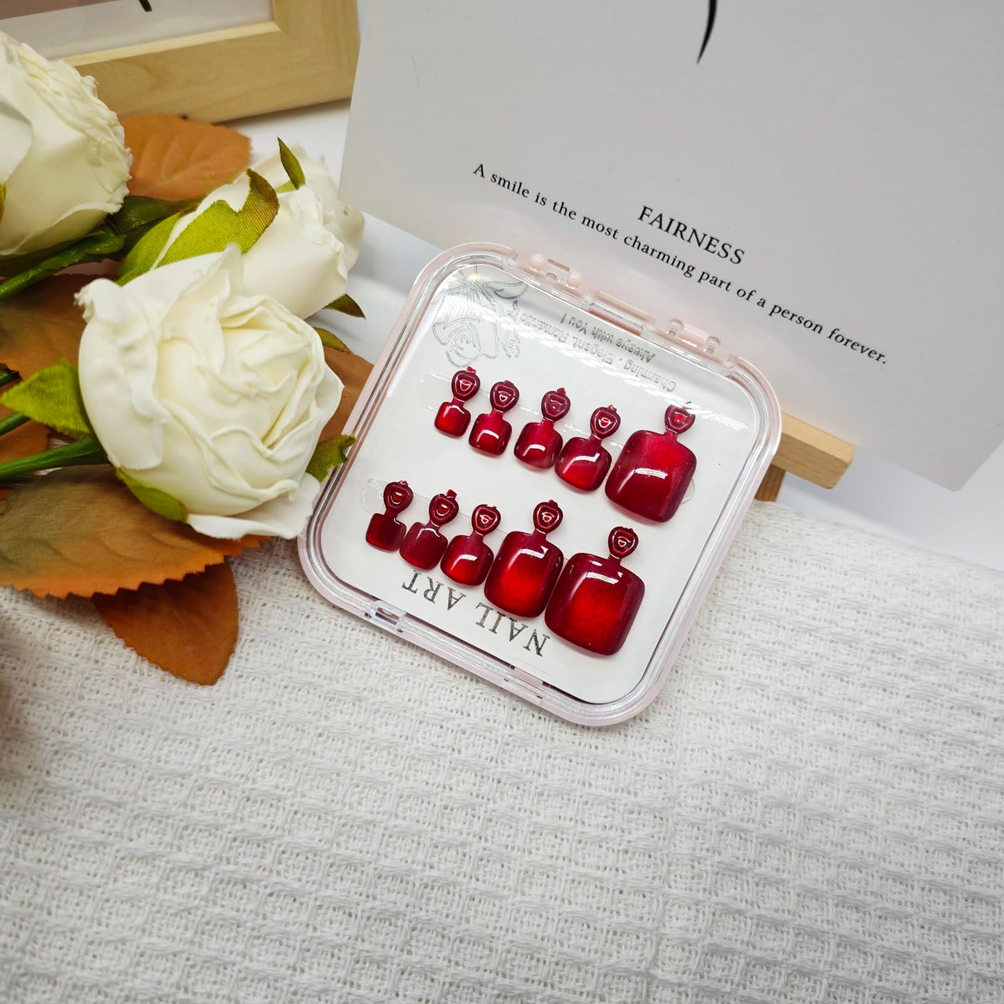 KKUUOO 4 Pack Press on Toenails, Short Square Fake Toe Nails, Summer Full Cover Glossy Acrylic Toenails with Glitter for Women Girls, 96 Pieces