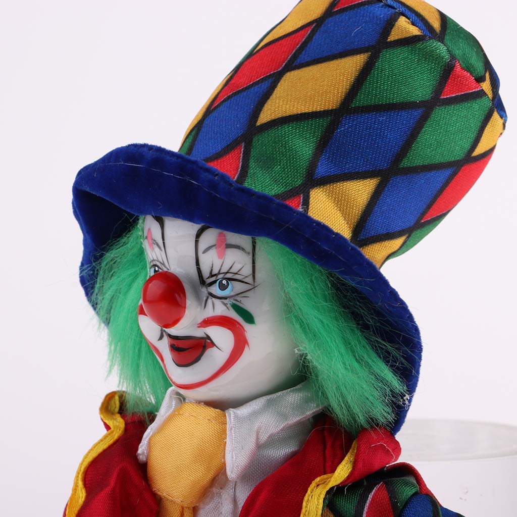 KODORIA Clown Doll Clown Figure Doll Halloween Ornaments Home Table Desk Top Decor - #4