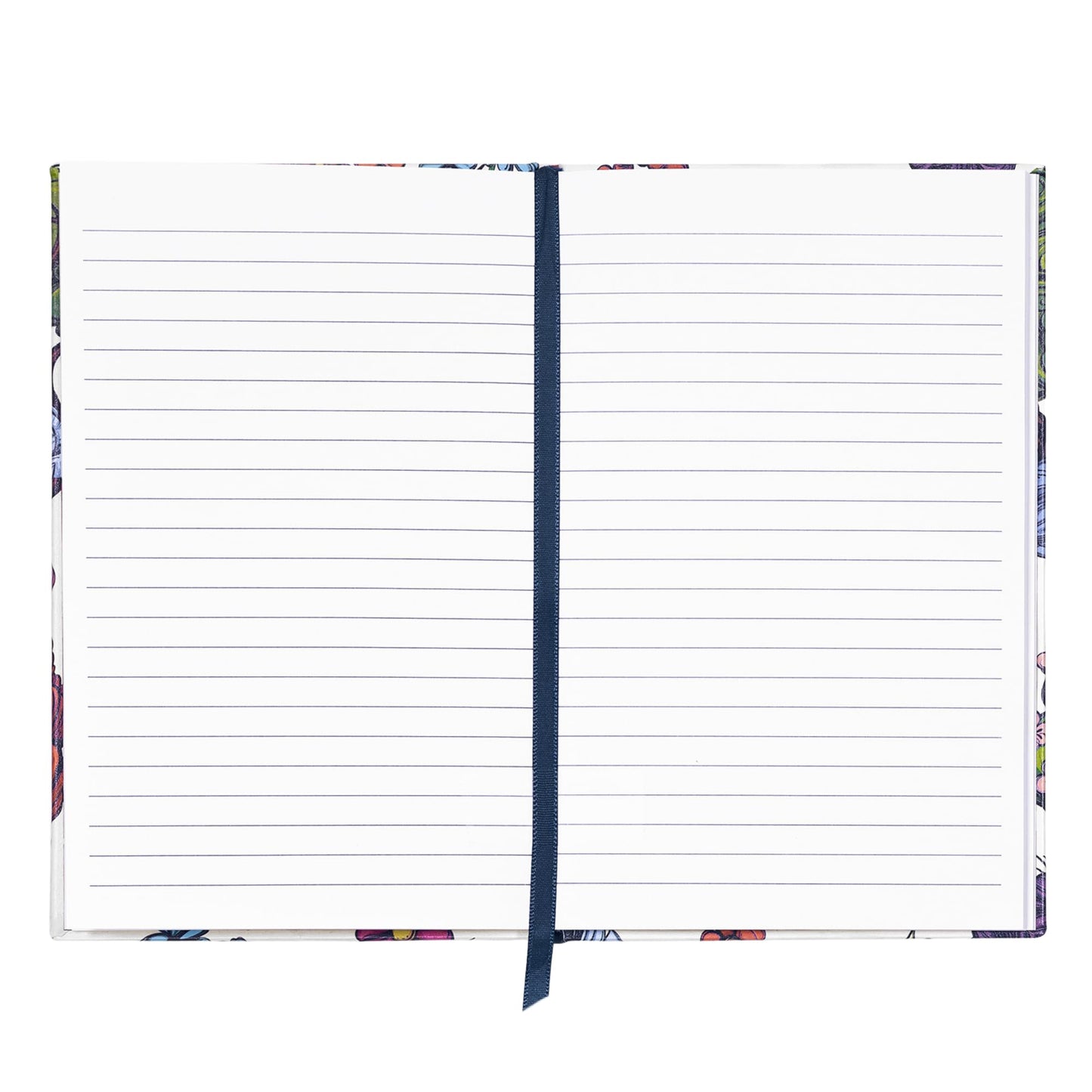 Steel Mill & Co Classic Literature Journal, 8.25" x 5.25", Vegan Leather Notebook with Lined Pages and Elastic Band (Alice's Adventures in Wonderland)