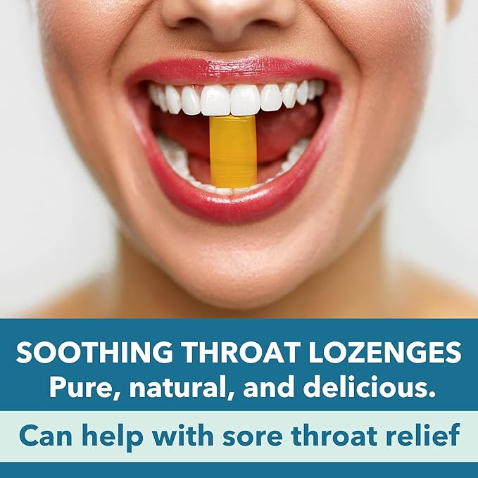 Laki Naturals Throat Soak Herbal Throat Lozenges (14 Ct) – Hawaiian Sea Salt Sore Throat & Dry Mouth Soothing Drops – Vegan, Non-GMO, Sugar-Free & Gluten-Free Sweet and Salty Herbal Candies