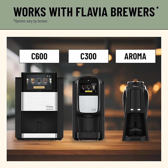 Flavia Bright Tea Co. Select Green Tea Freshpacks works only with Flavia Brewers (Case of 100)