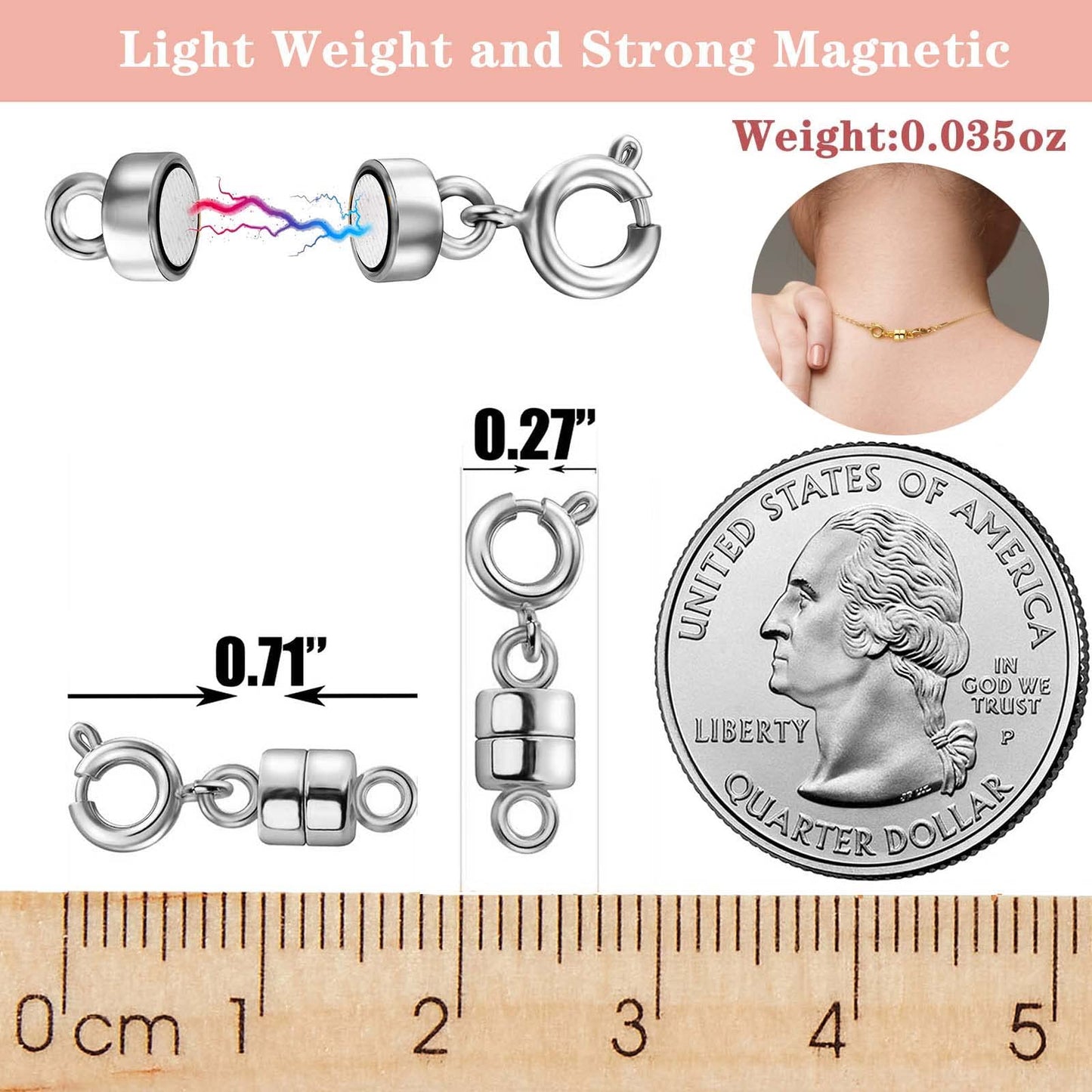 Necklace Clasps and Closures 14 K Gold and Silver Jewelry Converters for Bracelets Extender