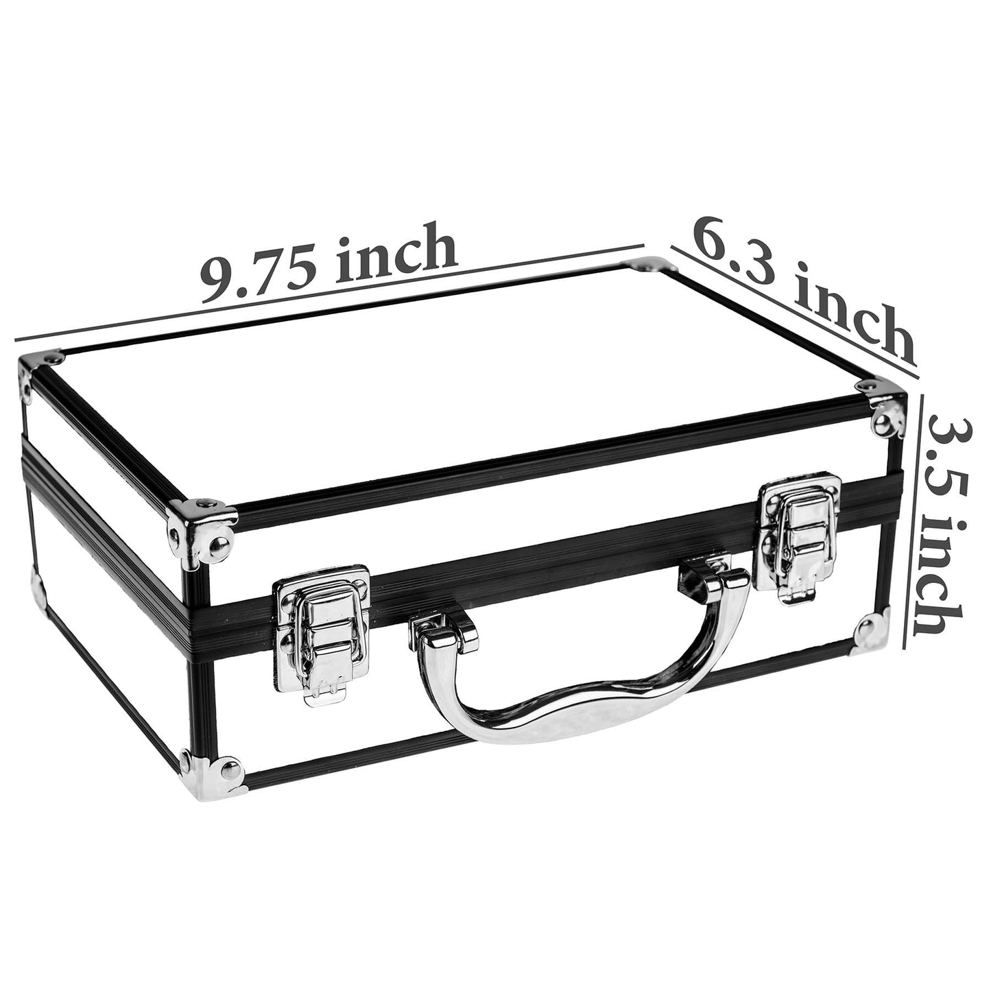 SHANY Carry All Make up Train Case with Pro Makeup Set, Beauty Brushes, Lipsticks, Eye Shadows, Blushes, Powders, and more - Reusable Cosmetics Storage Organizer - Premium Gift Packaging - Silver