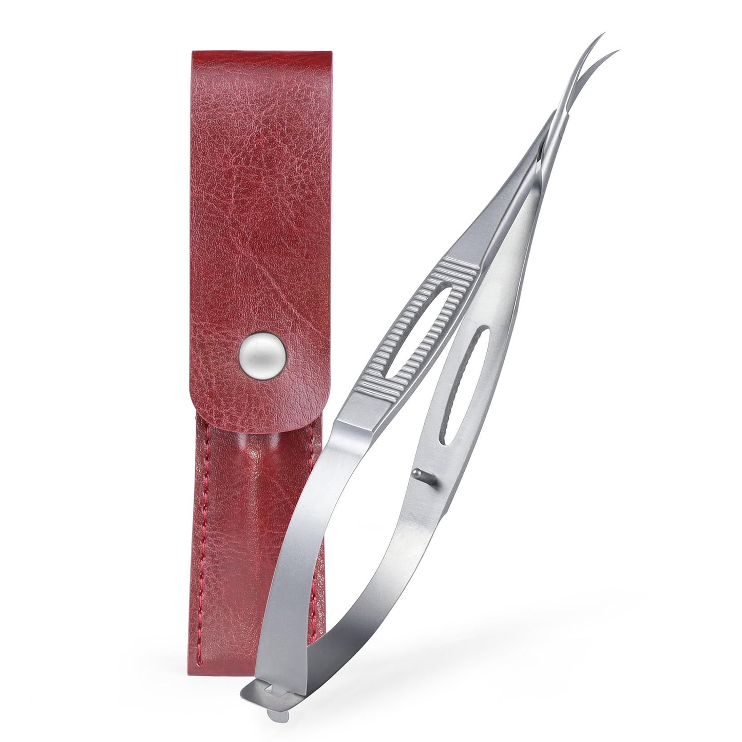 XGIZMOO Cuticle Scissors Extra Fine Curved Professional Ultra Sharp Precise Pointed Tip Cuticle Trimmer Cutter for Hang Nails and Dry Skin