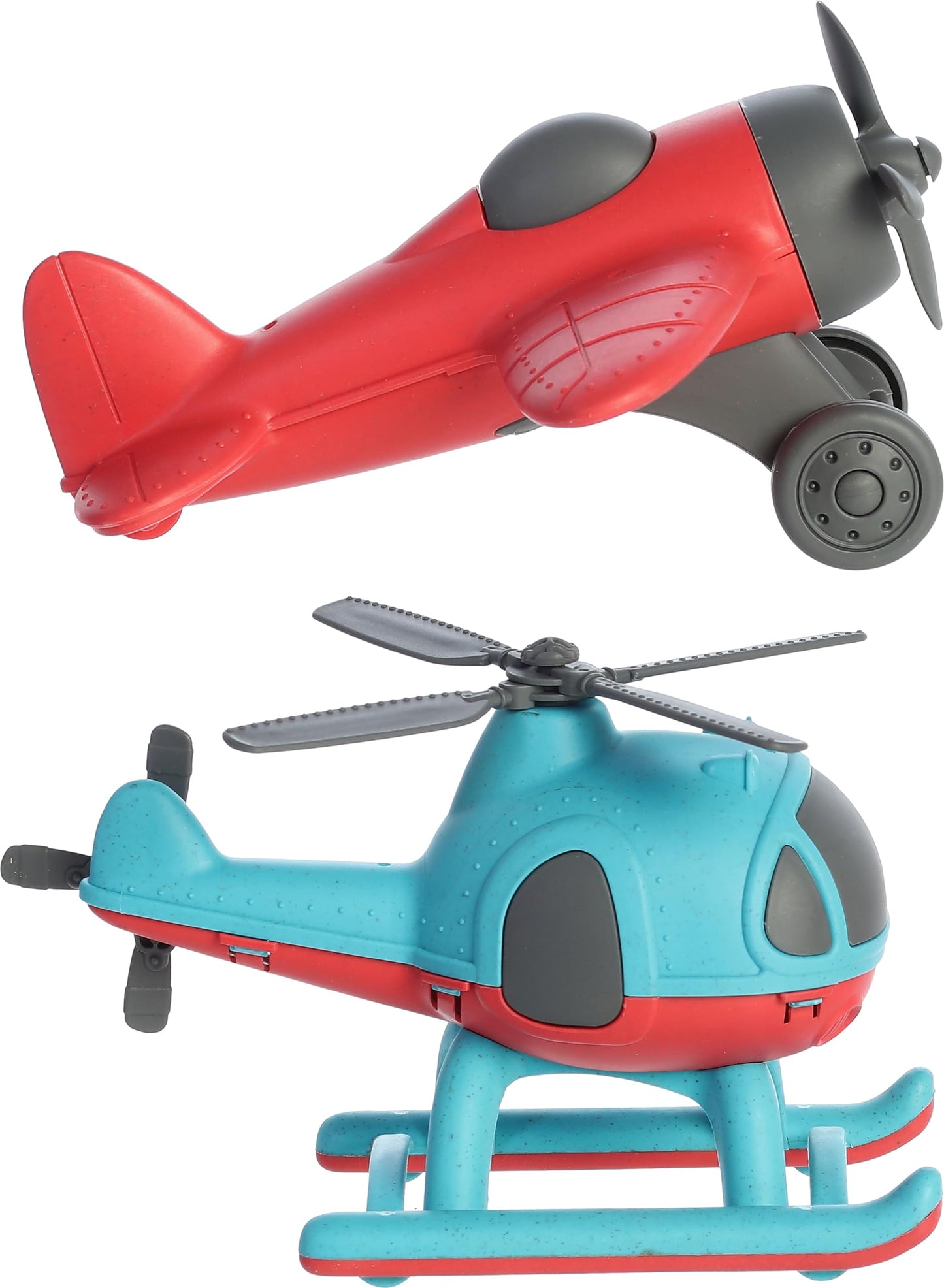 Aurora® Toys Versatile Wheatley™ Plane & Helicopter Toys - Imaginative Play - Unplugged Play - Blue 10 Inches