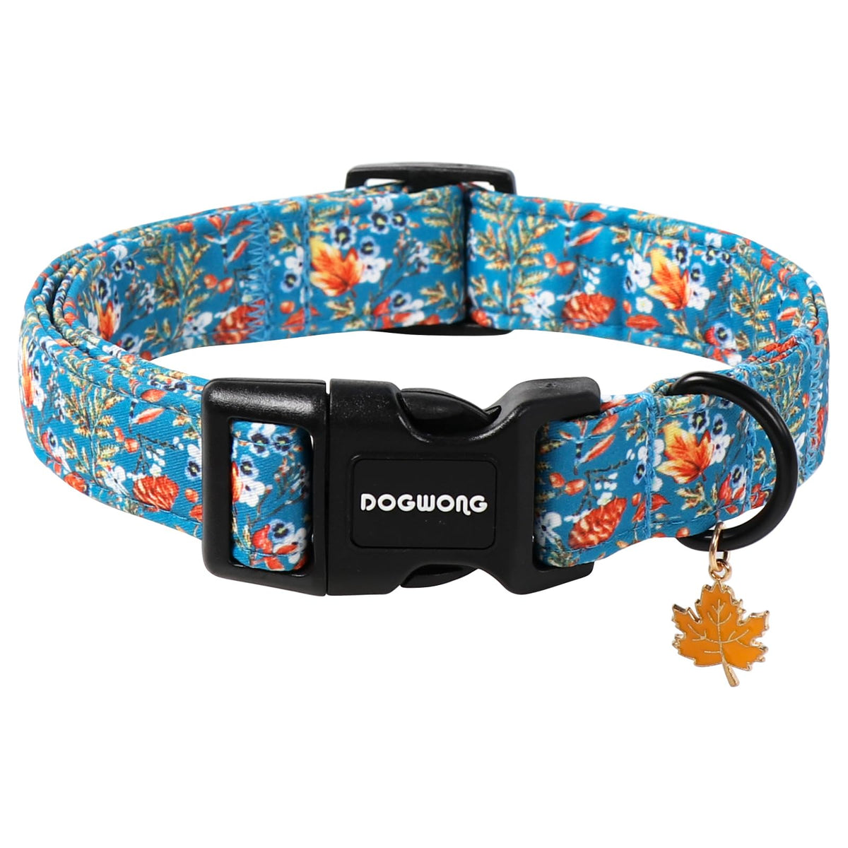 DOGWONG Fall Dog Collar- Pink Halloween Dog Collars Adjustable Classic Halloween Dog Collar for Small Medium Large Dogs M
