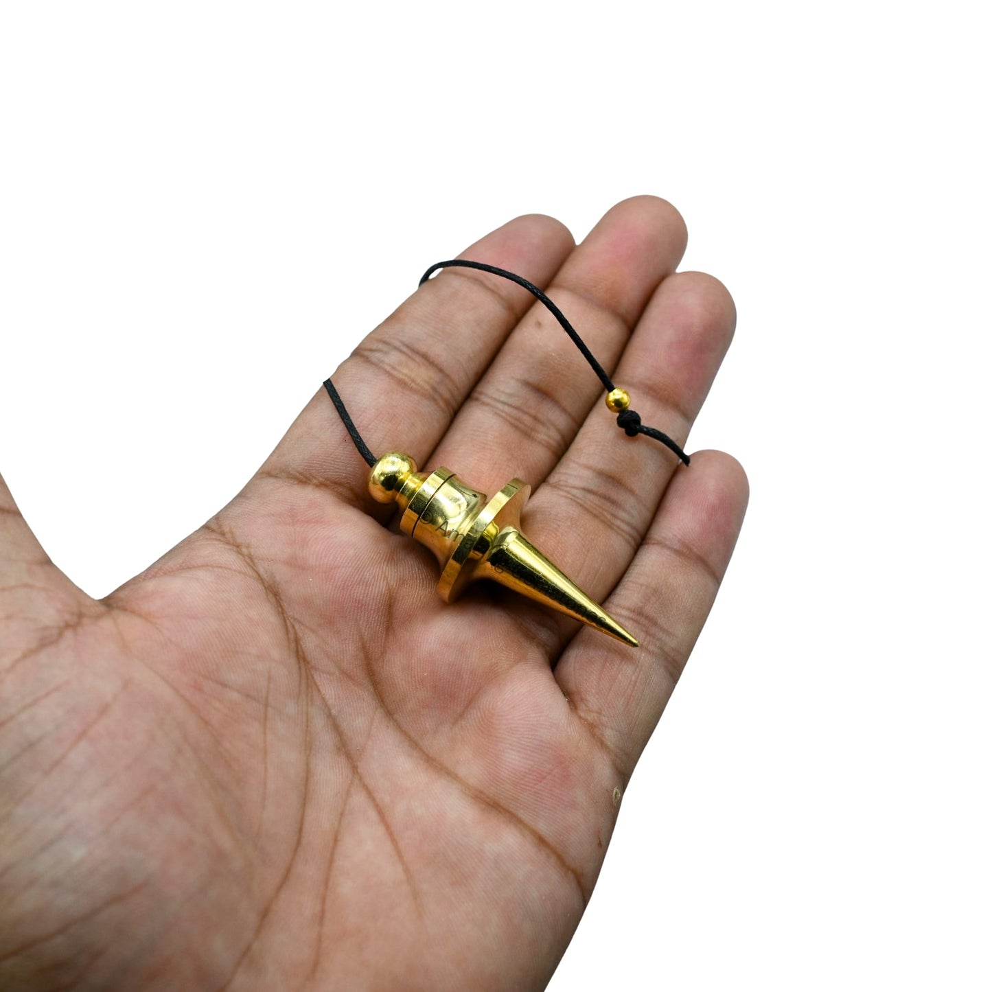Amazing Gemstone Healing Metal Pendulums for Divination, Gold Disc Cone Long Point Steel Copper Pendulum High Energy Pendulo de Bronce Pendulos de Mesa MP63