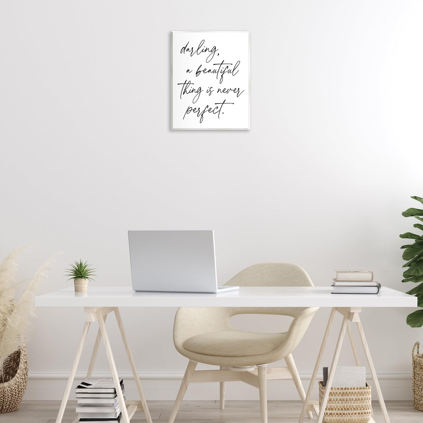 Stupell Industries A Beautiful Thing Is Never Perfect Wall Plaque Art, design by Lettered and Lined, 14 x 11