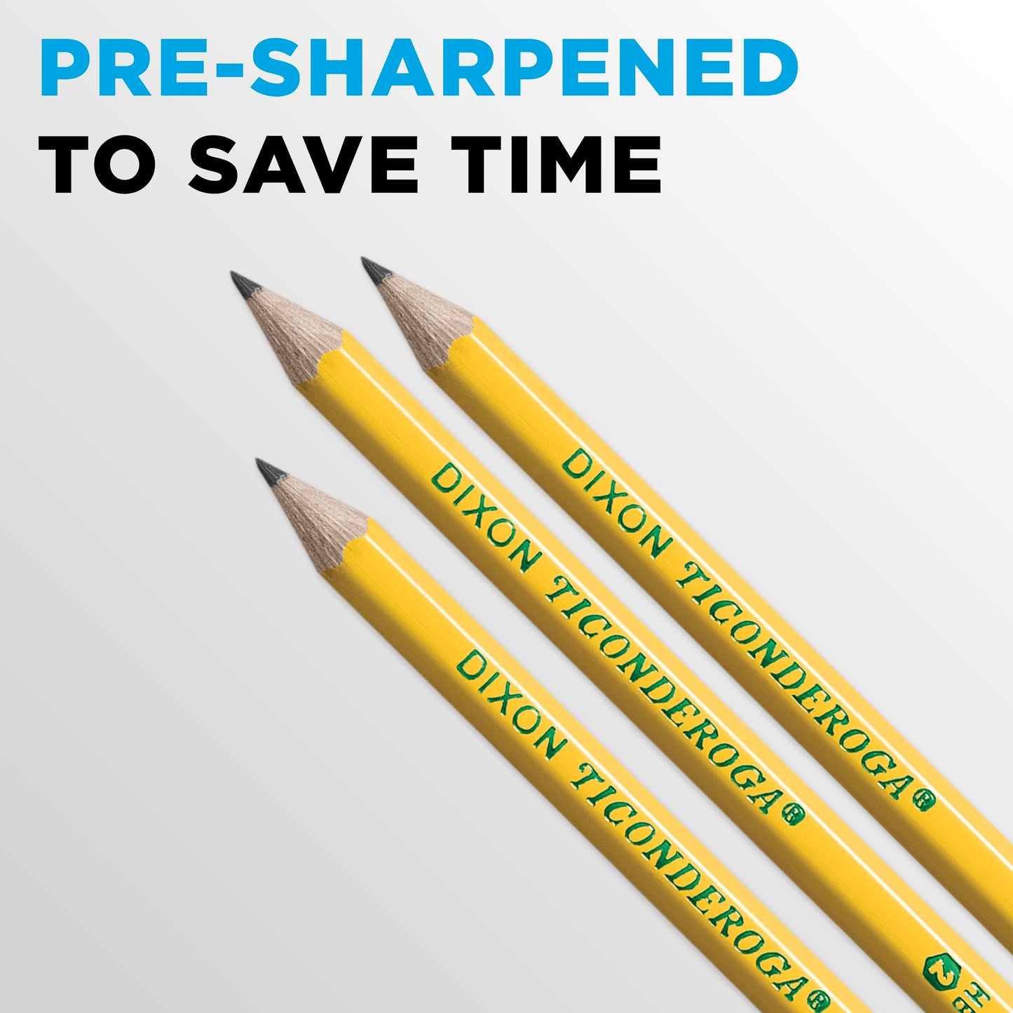 Ticonderoga Wood-Cased Pencils, Pre-Sharpened, 2 HB Soft, Yellow, 240 Count