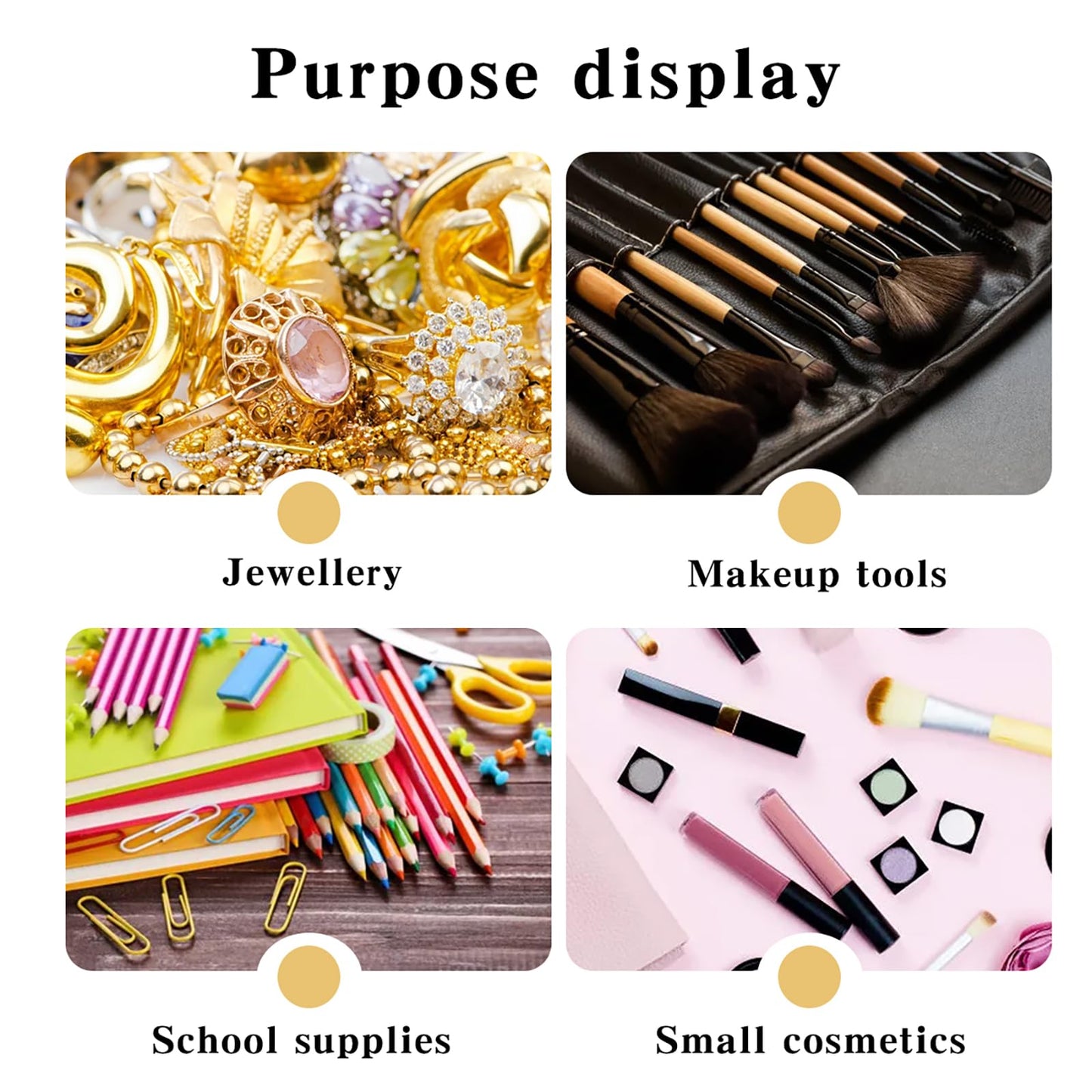 chunhai 2 Pack Sunglasses Organizer, Acrylic Eyeglass Case Clear Eyeglass Holder Eyewear Display Case with 4 Drawers for Women and Men, Jewelry Watch Storage