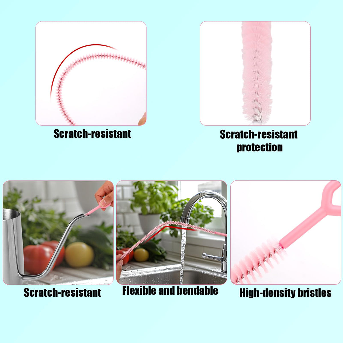 6pcs Straw Cleaner Brushes for Stanley (6 Count)