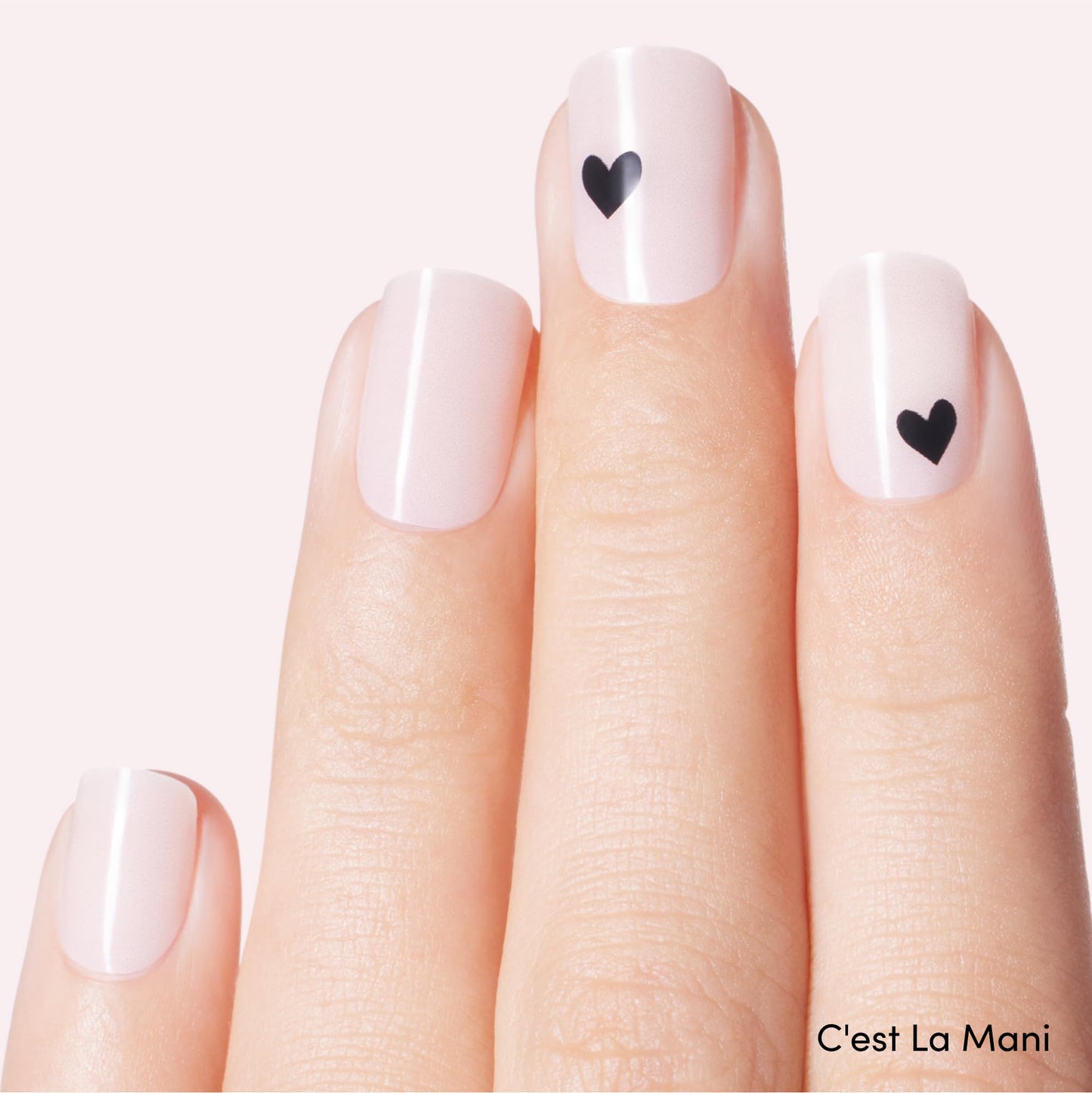 Dashing Diva Glaze Nail Strip Duo - Black Out Collection - Real Black & C'est La Mani - Long Lasting, Chip Resistant, Semi-Cured Gel Nail Strips - Contains 2 Colors