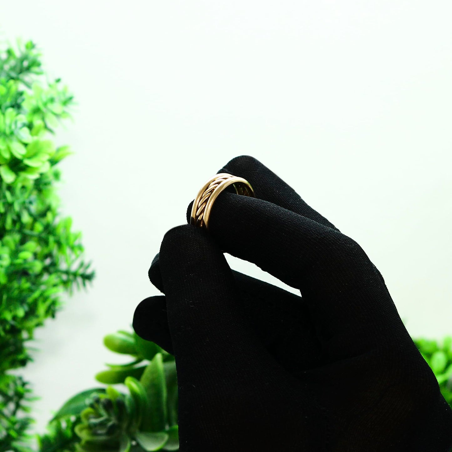 Krishnaa Jewels Pure Copper Classic HandCrafted Band Ring Gift Jewelry for Men and Women (11.5)