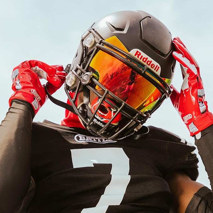 Battle Sports Oxygen Football Mouthguard - Football Mouth Guard with Strap, Superior Airflow & Better Performance, Maximum Breathability, Works with Braces (Money Man 3.0)
