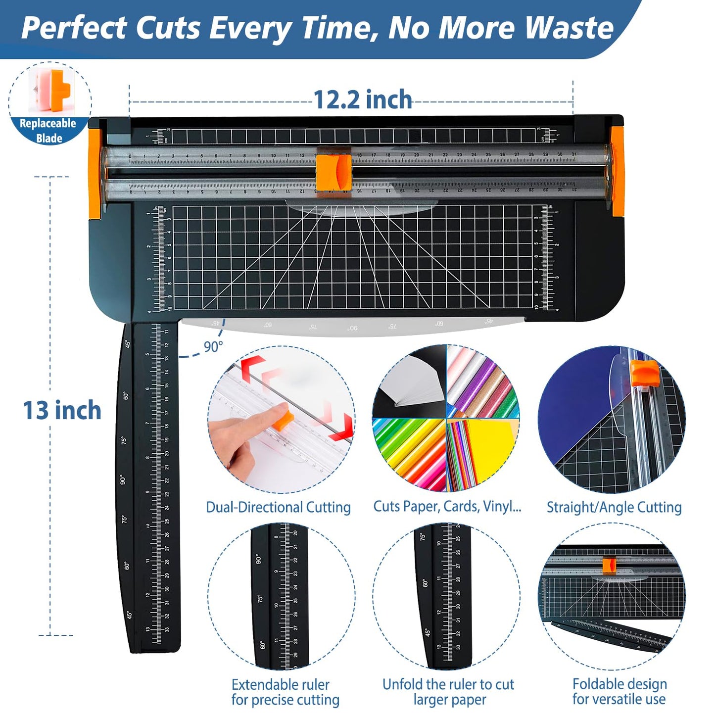 Convend All-in-One Starter Bundle for Maker and Explore Air Cutting Machine - Craft Kit with Weeding Tools, HTV Vinyl, Permanent Vinyl, LED Light Pad, Paper Cutter for Crafting Projects