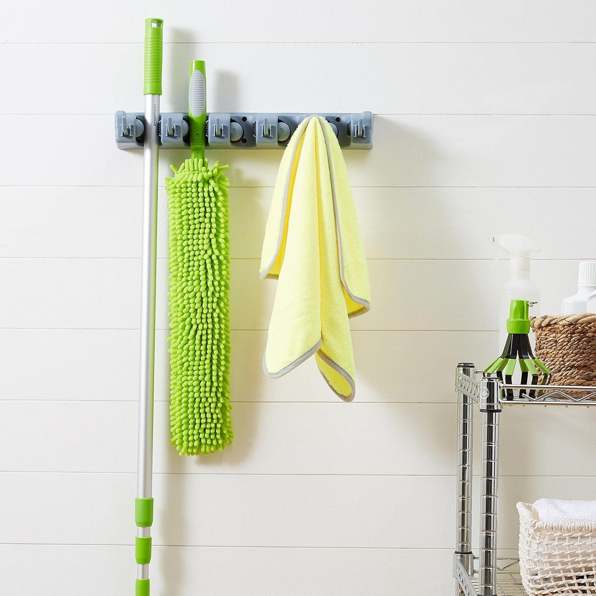 Wall Mount Broom and Mop Holder