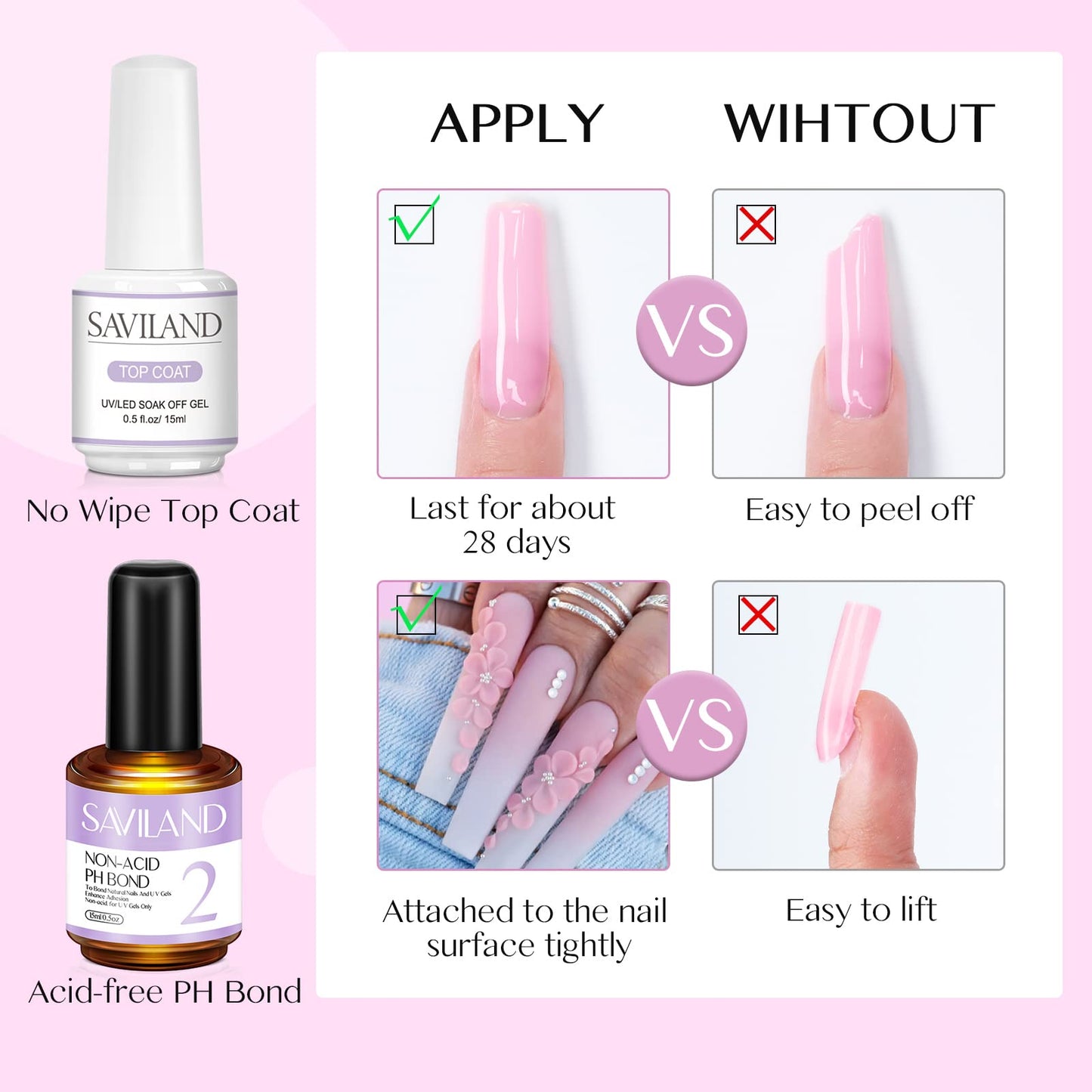 SAVILAND Acrylic Nail Kit with Drill: 3 Colors Acrylic Powder 0.5 oz Each, Nail Liquid, 20,000 RPM Nail Drill, Brushes & All Essential Tools, Nail Kit for Beginners with Everything for DIY Extension