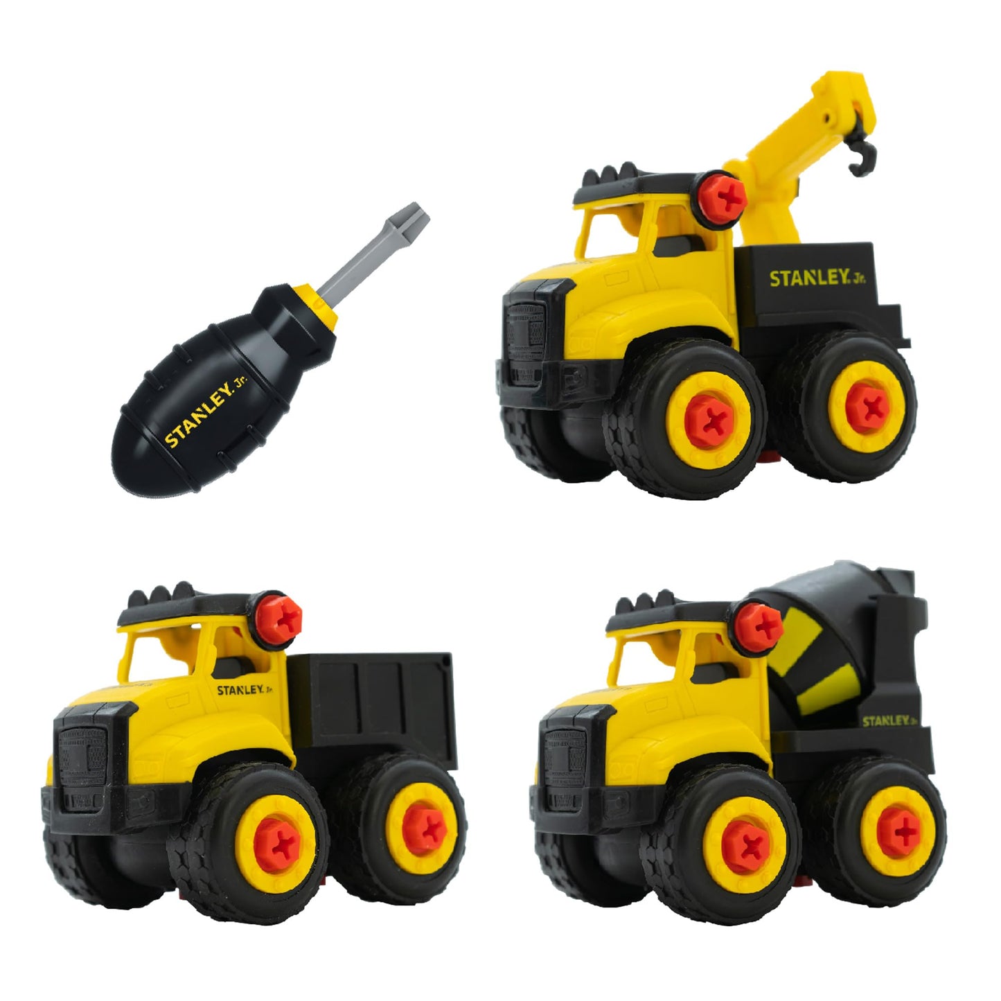 Red Toolbox Stanley Jr. Take Apart Dot 3 Piece Set