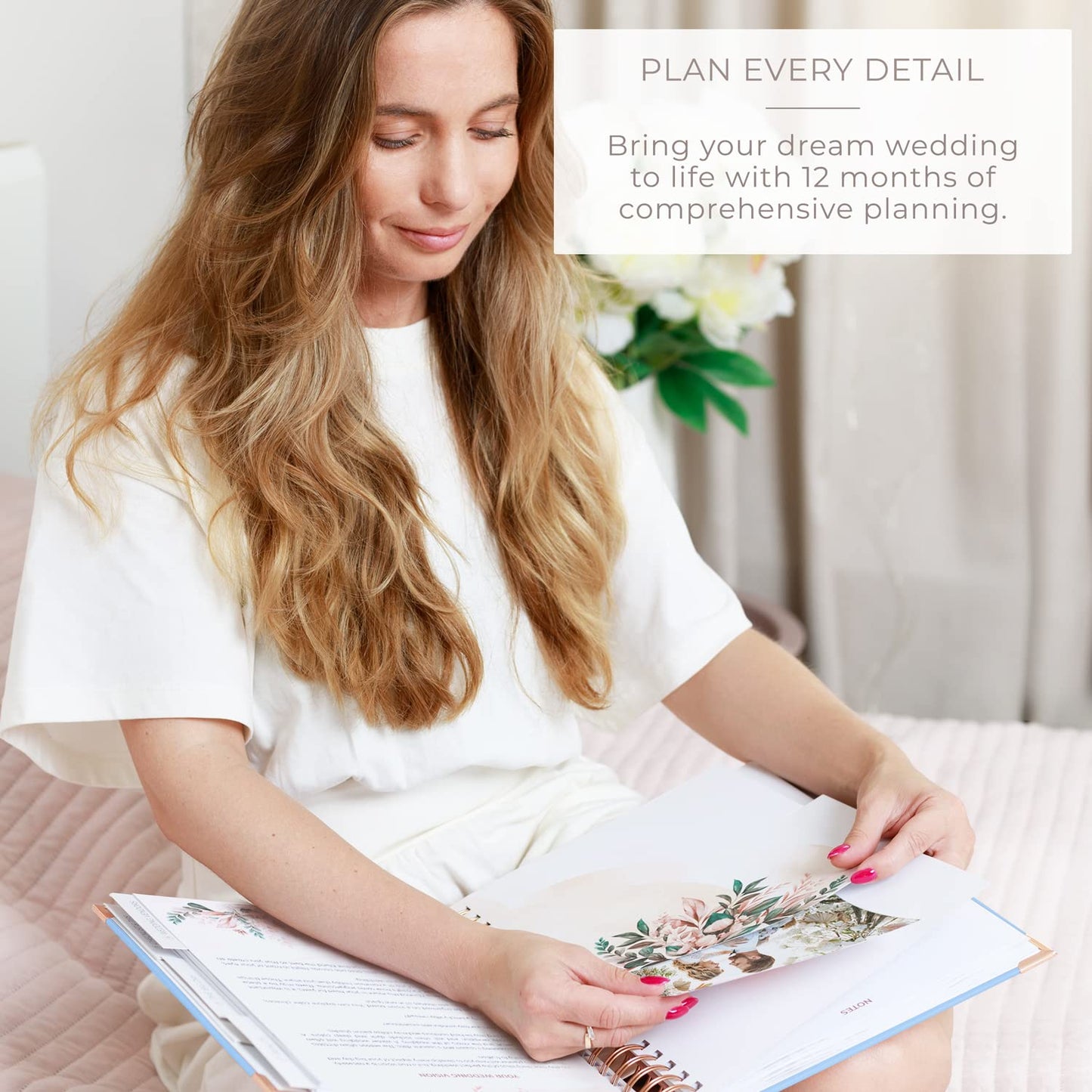 Clever Fox Wedding Planner – Notebook Organizer for Bride – Wedding Planning Binder Book with Pockets – Engagements Gift, 10x11″ (Light Blue)