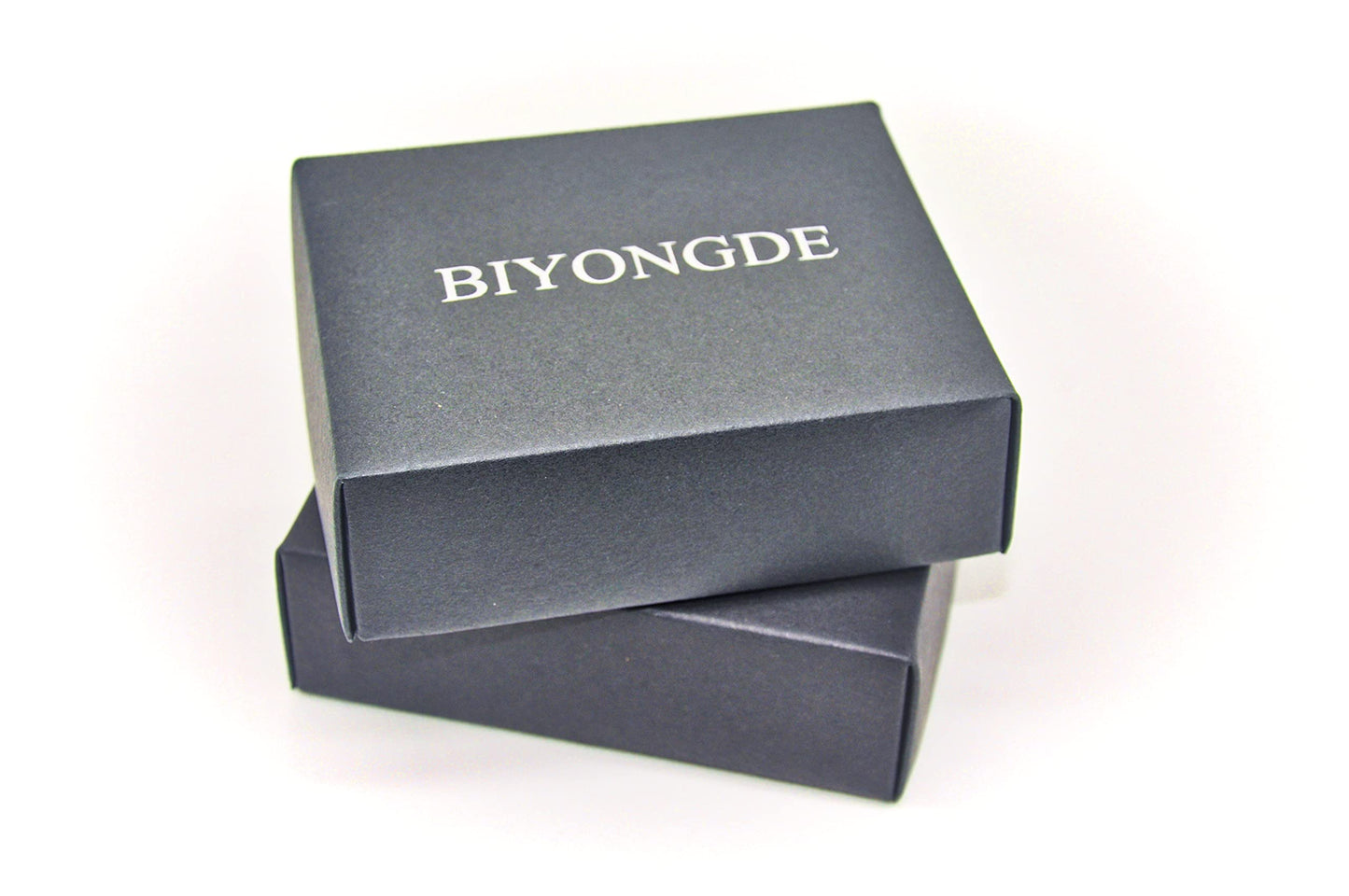 BIYONGDE Mens Black braided leather Bangle Bracelet, Vintage Stainless Steel Roaring Lion Head, Two-row