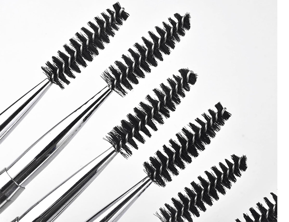 2PCS Mascara Brushes Eyebrow Eyelash Brushes Mascara Wands Applicators Eye Brushes Portable Cosmetic Brushes with Cap Spoolies Brushes for Eyelash Extensions and Eyebrows (2 Count)