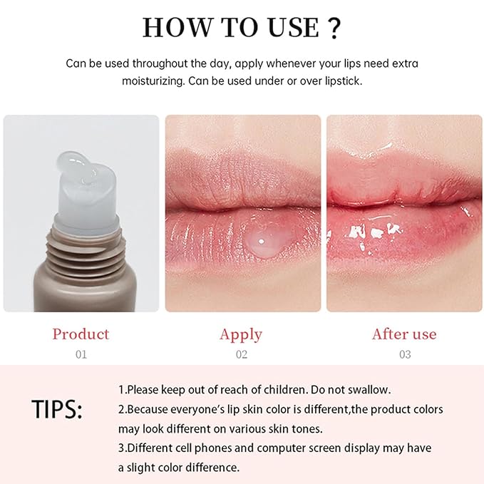 Petansy 4PCS Special Lip Balm - Conditioning Lip Mask and Lip Balm for Instant Moisture,Natural Ingredients Vegan Non-Sticky Lip Glowy Balm，Soothing Lip Care