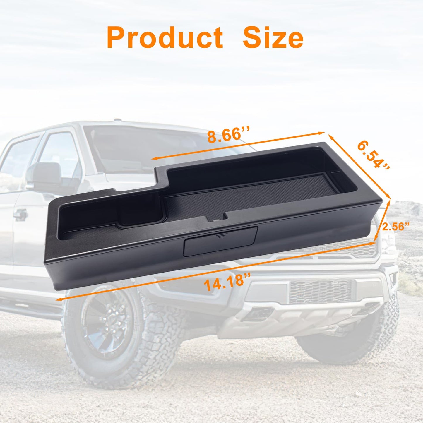 Glove Box Organizer Compatible with 2015-2020 Ford F150 Accessories Interior Hidden Glove Storage Compartment Organizer Tray ABS Materials