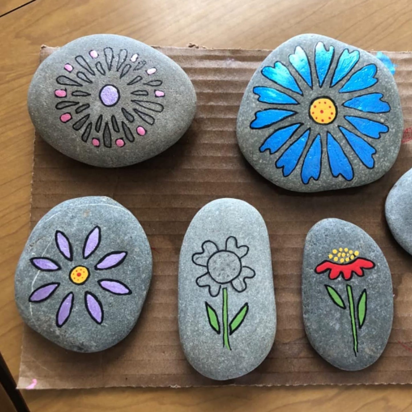 CYLHCM 24 PCS Rocks for Painting, 3"-4" Flat DIY Painting Rocks, Large Smooth Rocks for Crafts, Arts,Decoration, Kindness Rocks Hand Picked for Painting