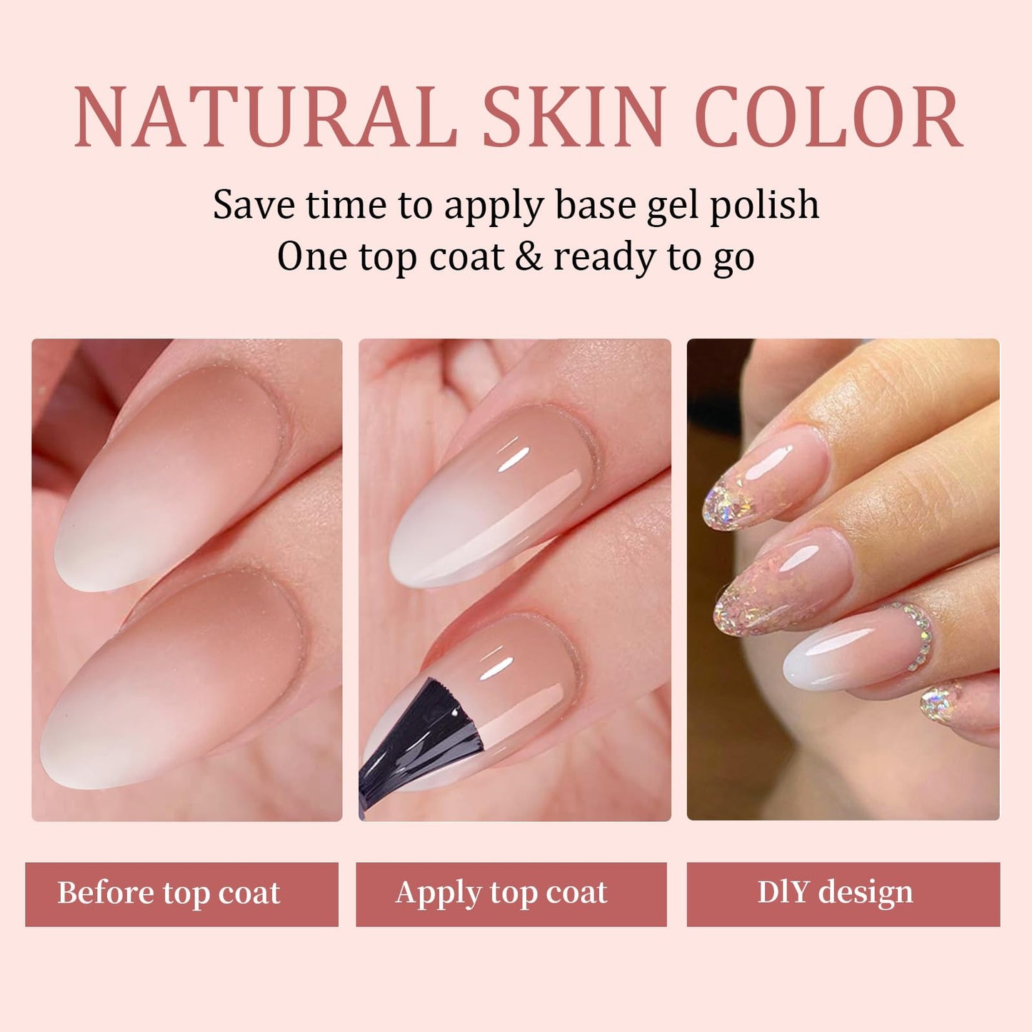 150 Pcs Almond Press on Nails - White Gradient Press on Nails Almond Acrylic Nails Nail Set Stick on Nails Nail Tips Almond Shape White Press on Nails for Gift