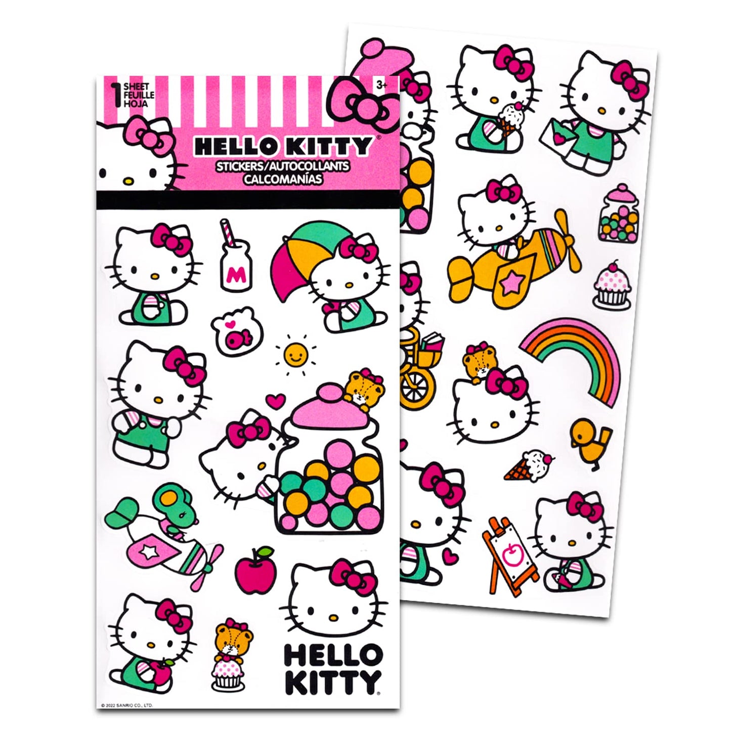 Hello Kitty Nail Art Stickers Set for Girls - Bundle with Stickers, Tattoos, Press On Nails for Party Supplies