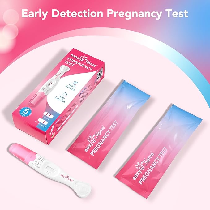 Easy@Home 20 Pregnancy Test Strips & Pregnancy Test Sticks: Early Detection & Reliable 5 Count