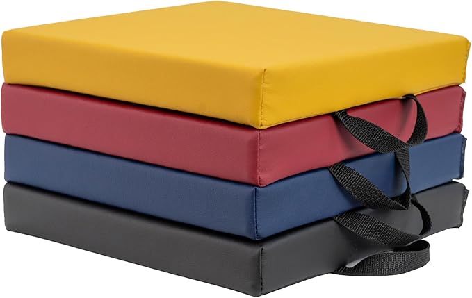 Factory Direct Partners Softscape Toddler, 12" Square, 4-Piece-Volcano Floor Cushion