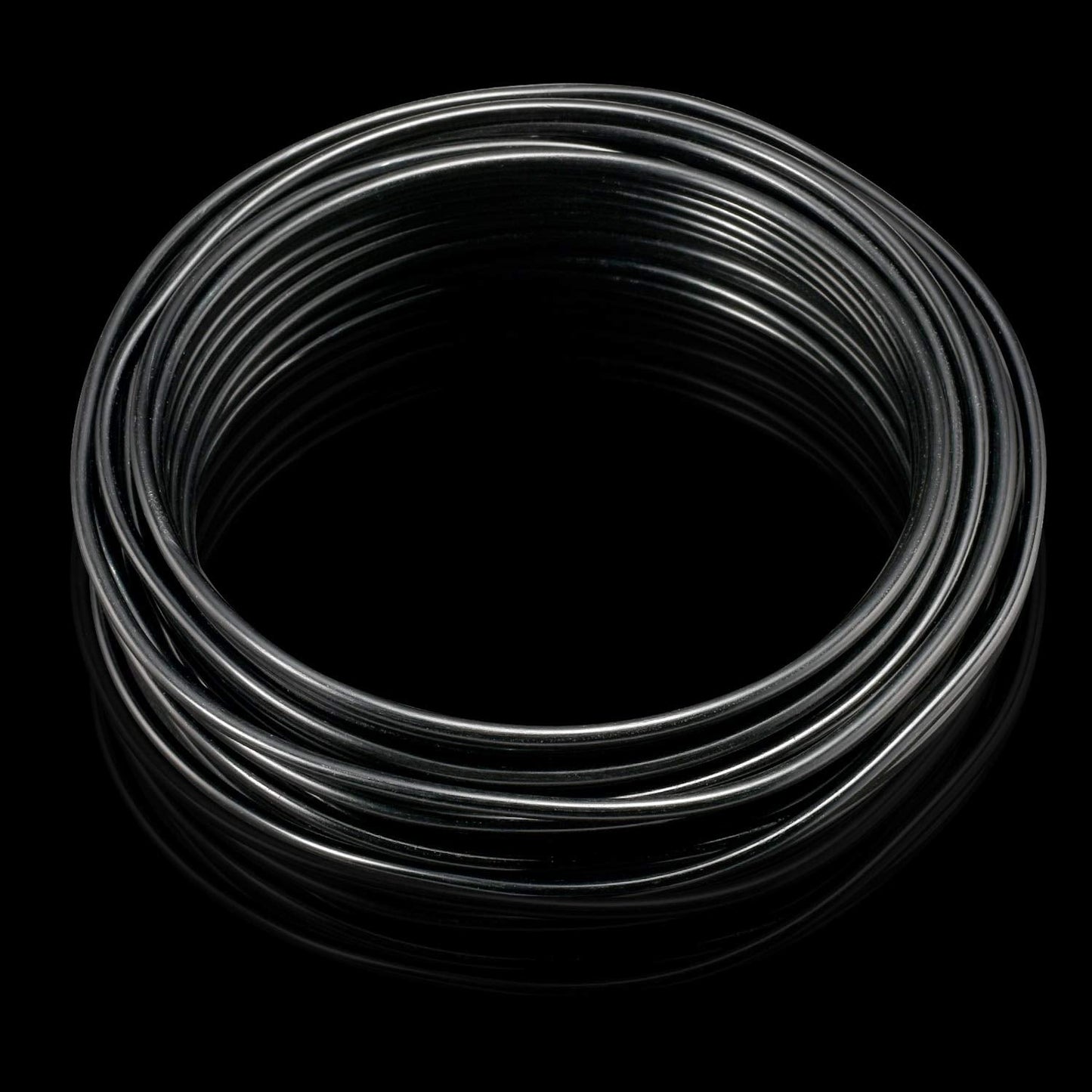 KSVZS Aluminum Wire Black 9 Gauge 3.0 mm 32.8 Ft(10 M) Anodized Bendable Metal Craft Wire for DIY Floral