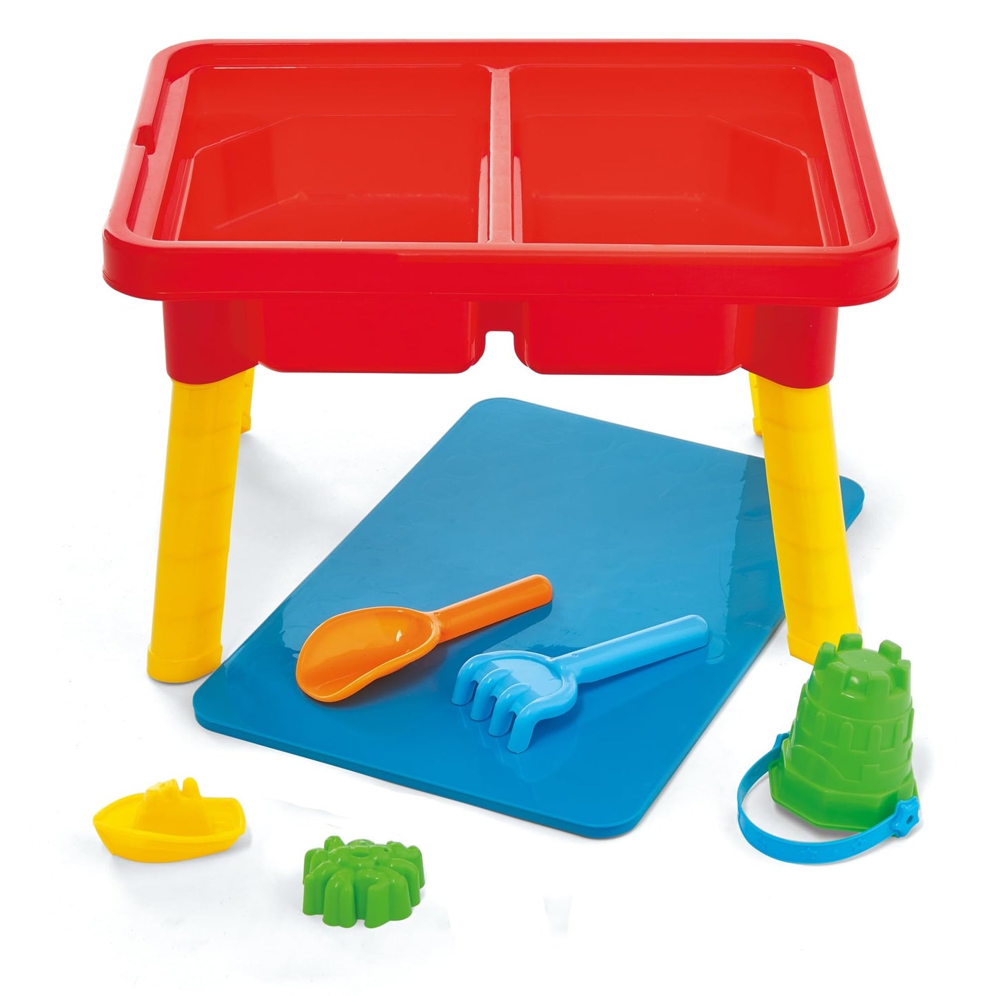 Toddler Sensory Kids Table with Lid | Sensory Bin | Kidoozie | Mega Block Compatible Lid | Indoor Outdoor Use , Red, G02521 17 x 12.5 x 11 inches