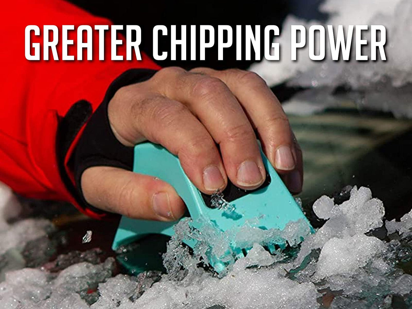 The Better Ice Scraper for Car Windshield | Fast, Efficient, Ergonomic | Magically Remove Ice and Frost from Auto Window | Patented Shape Shifting Technology | Durable Brass Edge | Compact | Pack of 1