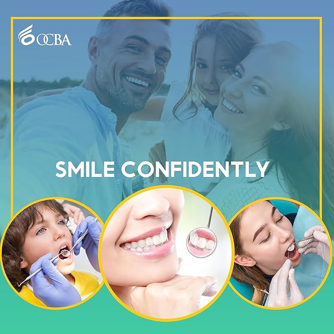 Dental Plaque Remover for Teeth Cleaning Kit for Plaque Removal Tools Including Dentist Mirror for Personal and Home Use