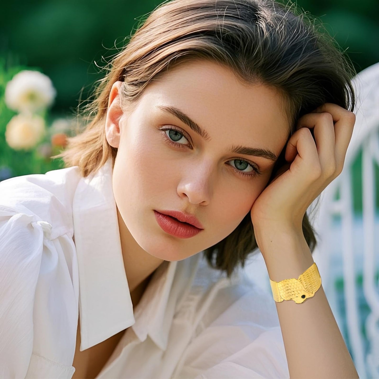 TaYolnFaSo Eagle Cuff Bracelet for Women Adjustable Chunky Wide Wrap Bracelet Open Bangle Eagle Jewelry for Wife Girlfriend Mother Daughter