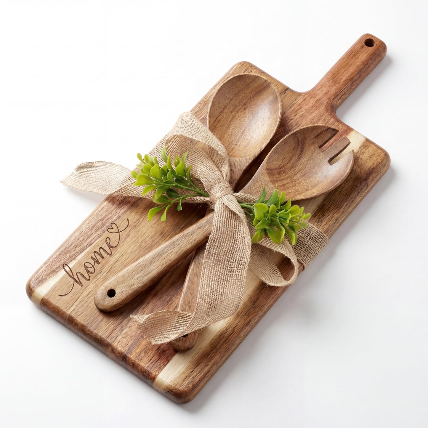 Solid Wood Cutting Board for Kitchen - Essential Housewarming Gift for New Home & Apartment, Practical New Home Gift Idea, Ideal Component for Housewarming Gift Baskets
