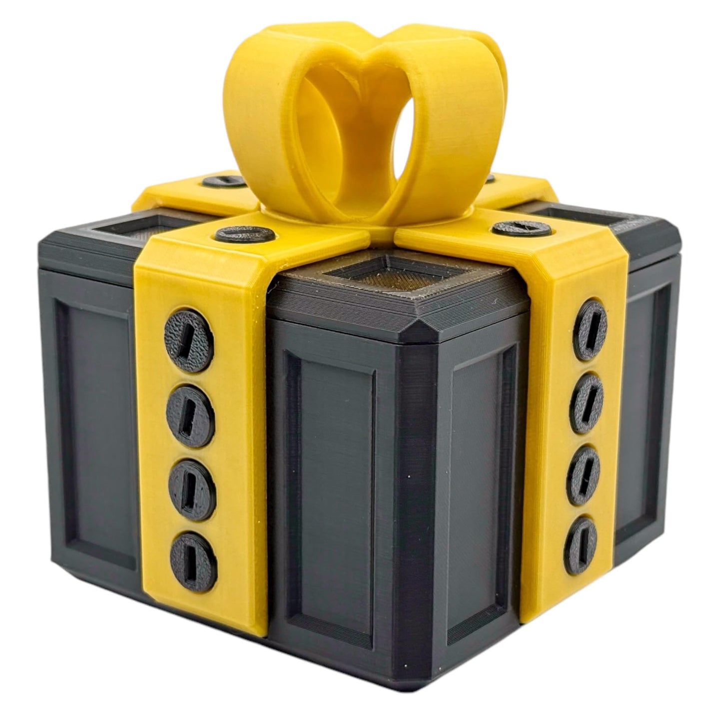 The Annoying Gift Box - The Full Size Viral Gift That Adds a Twist to Your Celebrations! (Black/Gold)
