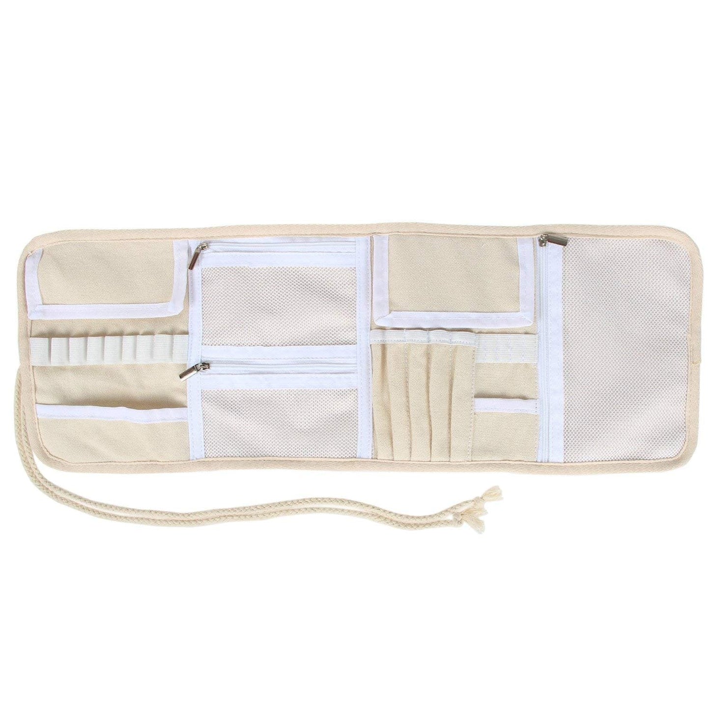 Teamoy Crochet Hook Case, Roll Bag Holder Organizer for Various Crochet Needles and Knitting Accessories, Plum Flowers