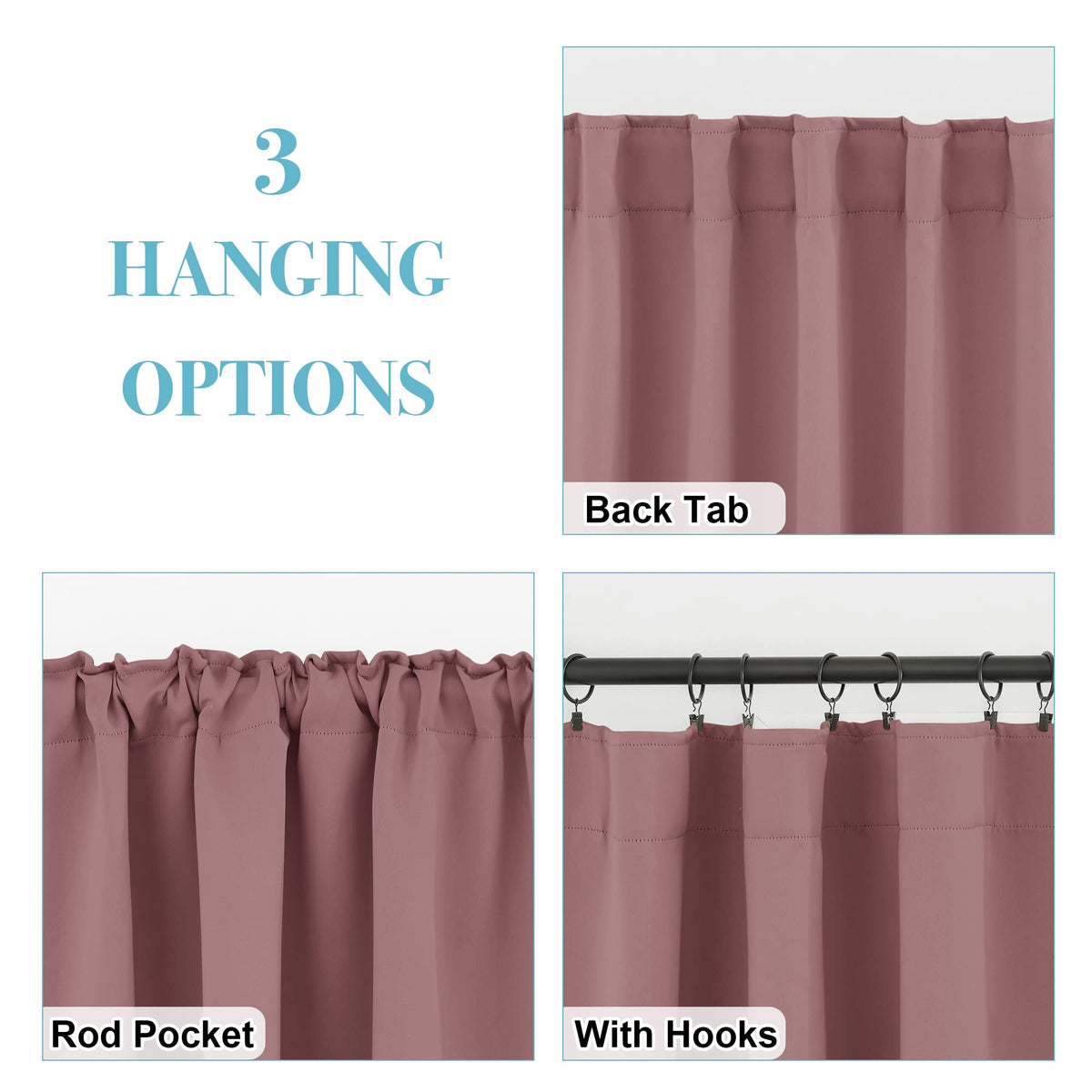 Small Window Curtains (2 Count)