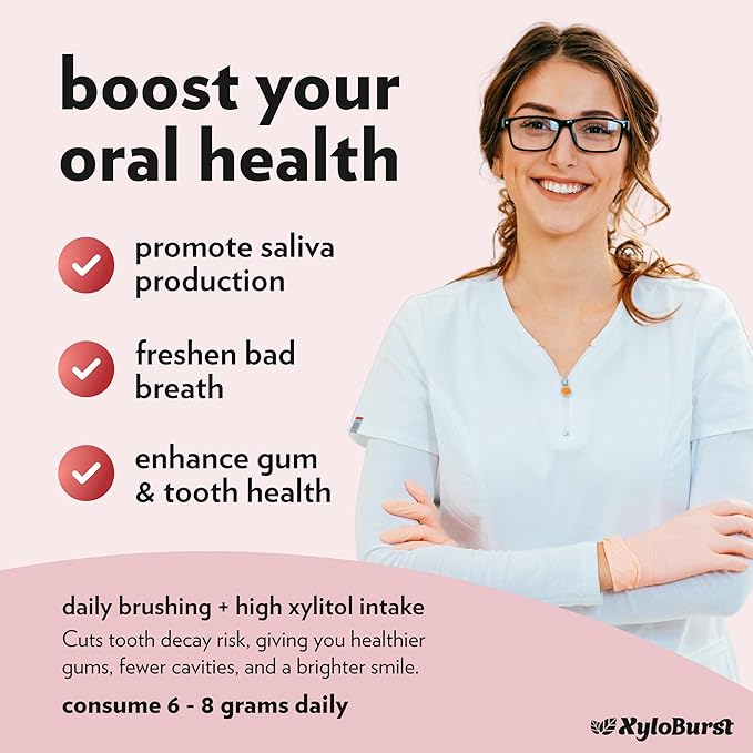 XyloBurst - Xylitol Mints | Sugar Free Breath Mint for Oral Health | Gluten Free, Vegan, Keto Friendly | Aspartame Free Mints | Berry | 275 Count (Pack of 2)