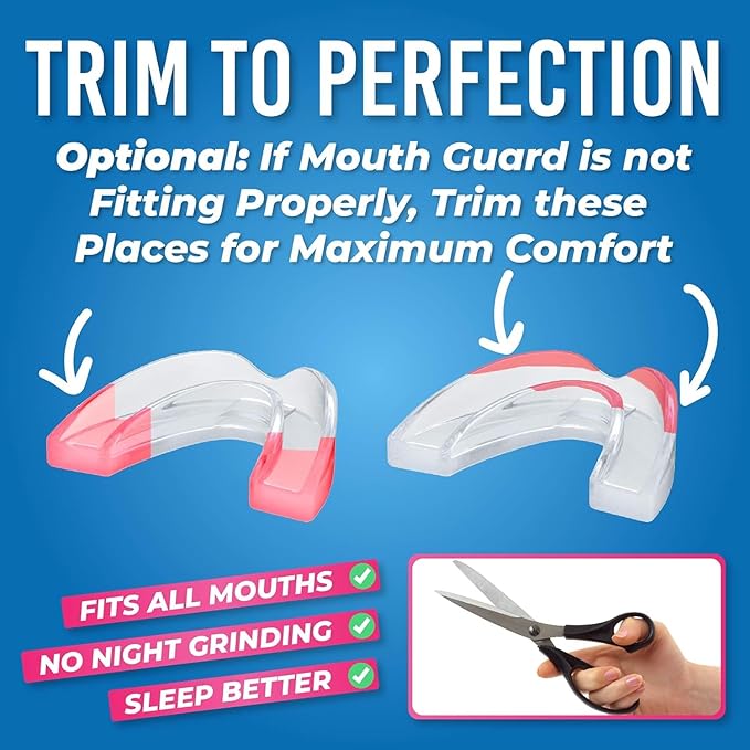 HONEYBULL Anti Grinding Guard Set [6 Pack - Thin] Comes in Smaller Size for Better Comfort | Comfortable Custom Mouth Guard for Nighttime Teeth Grinding