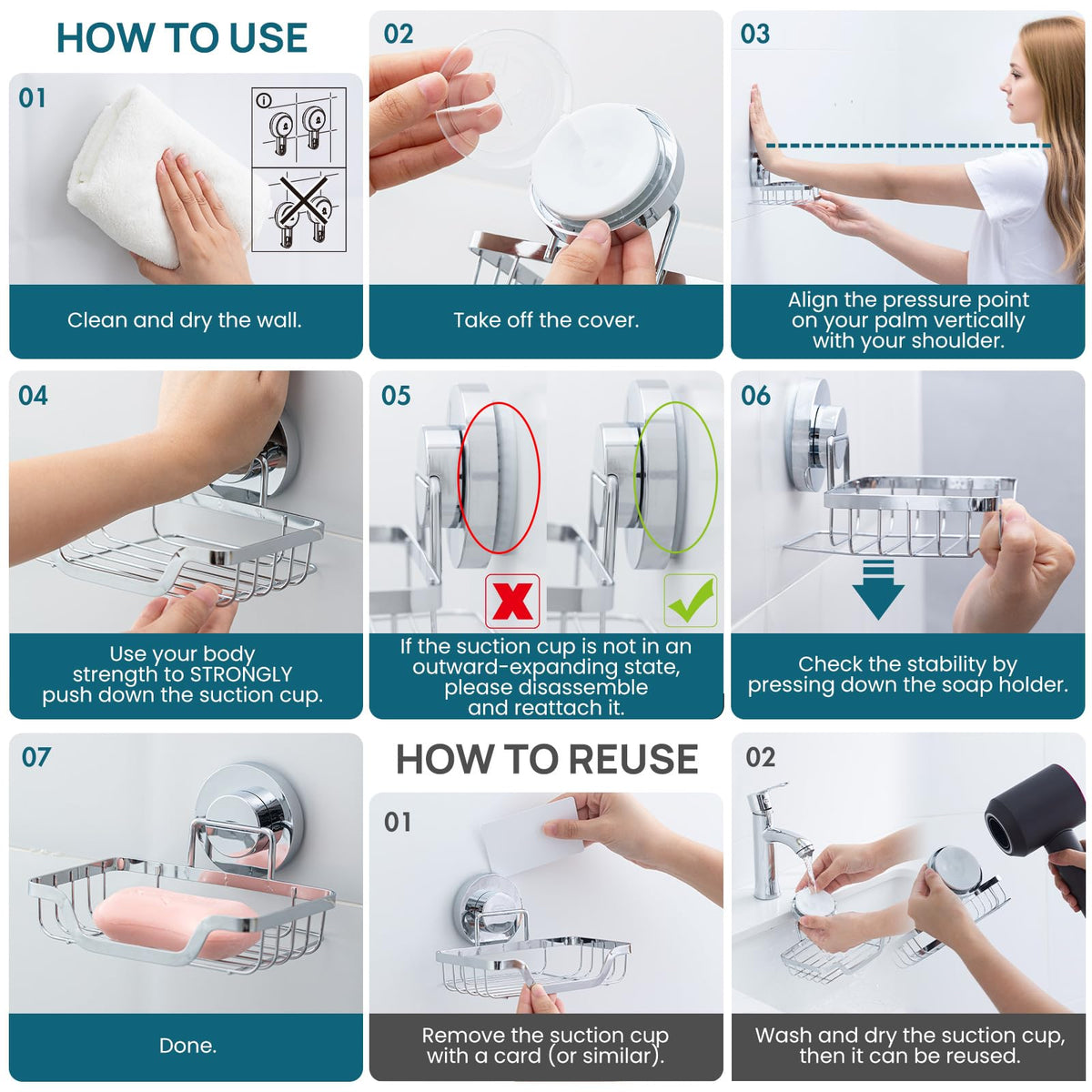 Soap Dish Bar Soap Holder Suction Cup