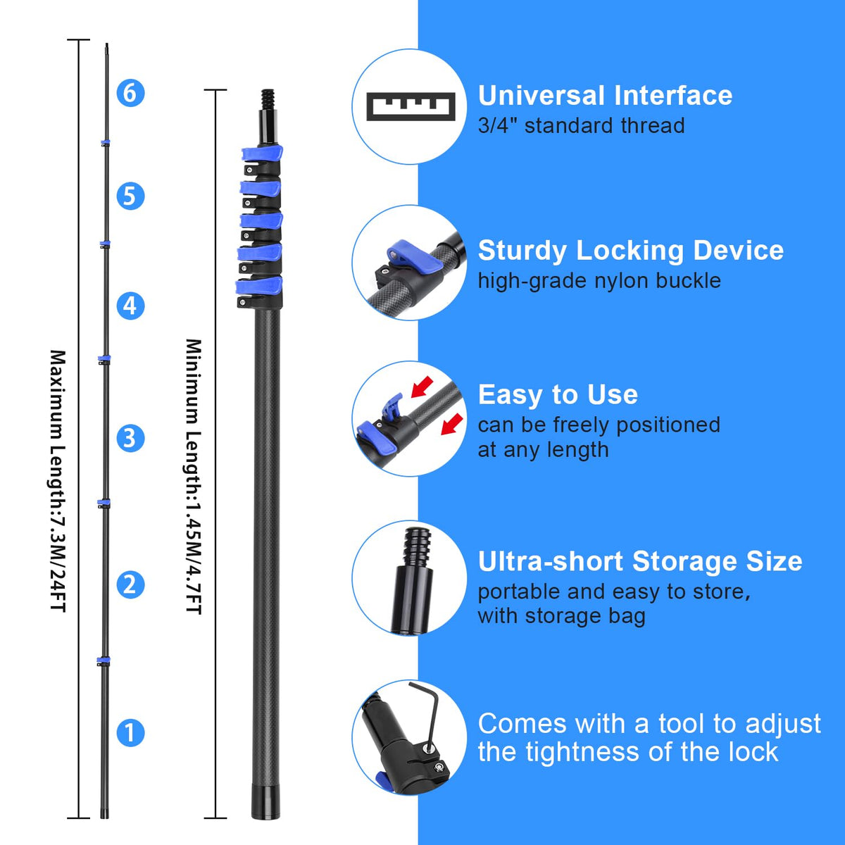 30 Foot High Ceiling Duster Kits with 4.7