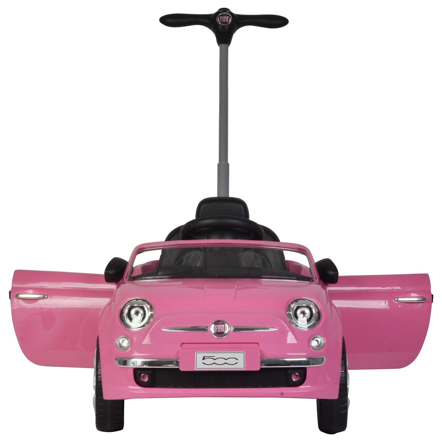 Best Ride On Cars Fiat 500 Push Car, Pink