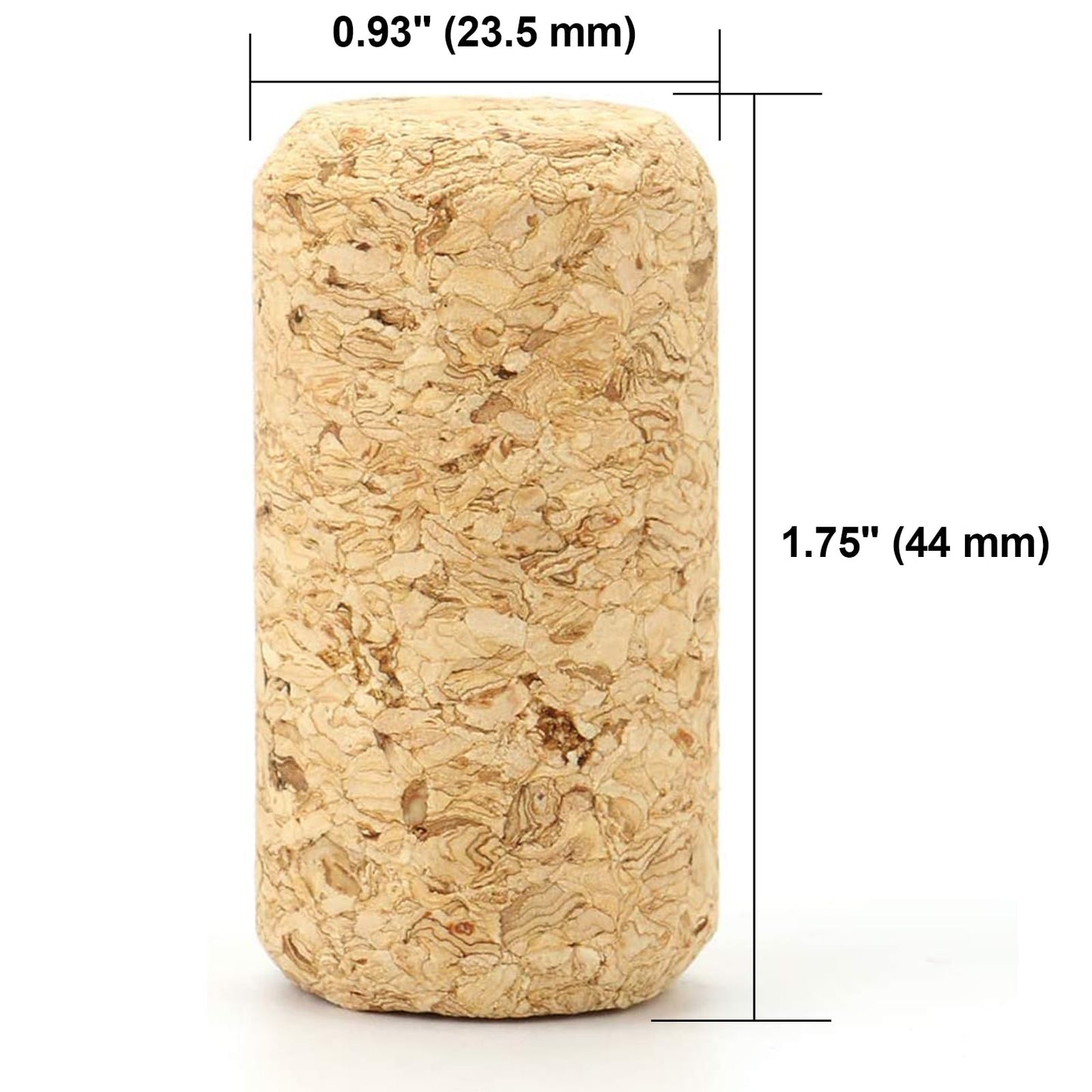 Tosnail 150 Pack Blank Wine Corks Straight Corks Wine Stoppers for Ornament Making, Arts and Crafts Projects- 15/16" x 1.75"