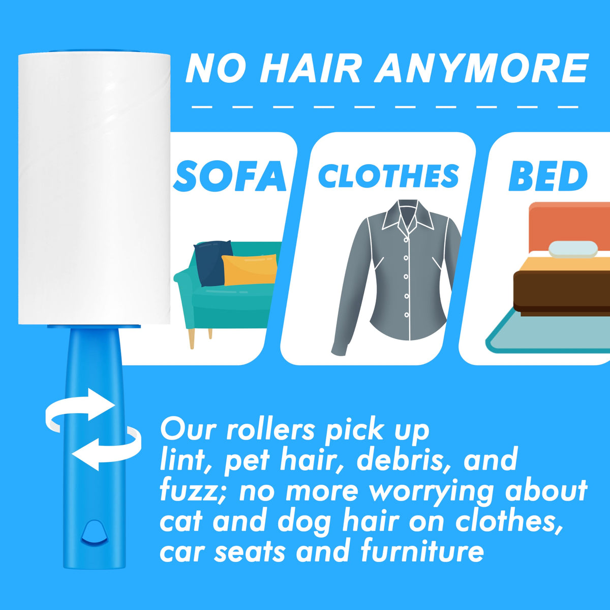 Extra Sticky Lint Roller (400 Count)